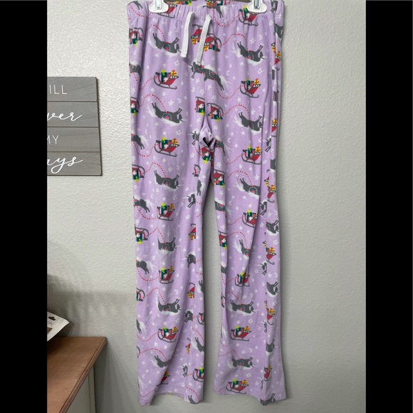 Preowned Old Navy pj bottoms Christmas unicorn 14 - Picture 1 of 3